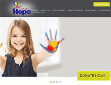 Tablet Screenshot of charityofhope.com